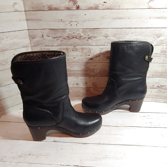 UGG Cora Lynn fold over clog boots - Picture 3 of 12